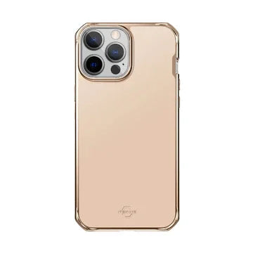 Itskins Hybrid Glass iPhone 13 Pro Cover - Gold - Tashqila Itskins Hybrid Glass iPhone 13 Pro Cover - Gold - Tashqila